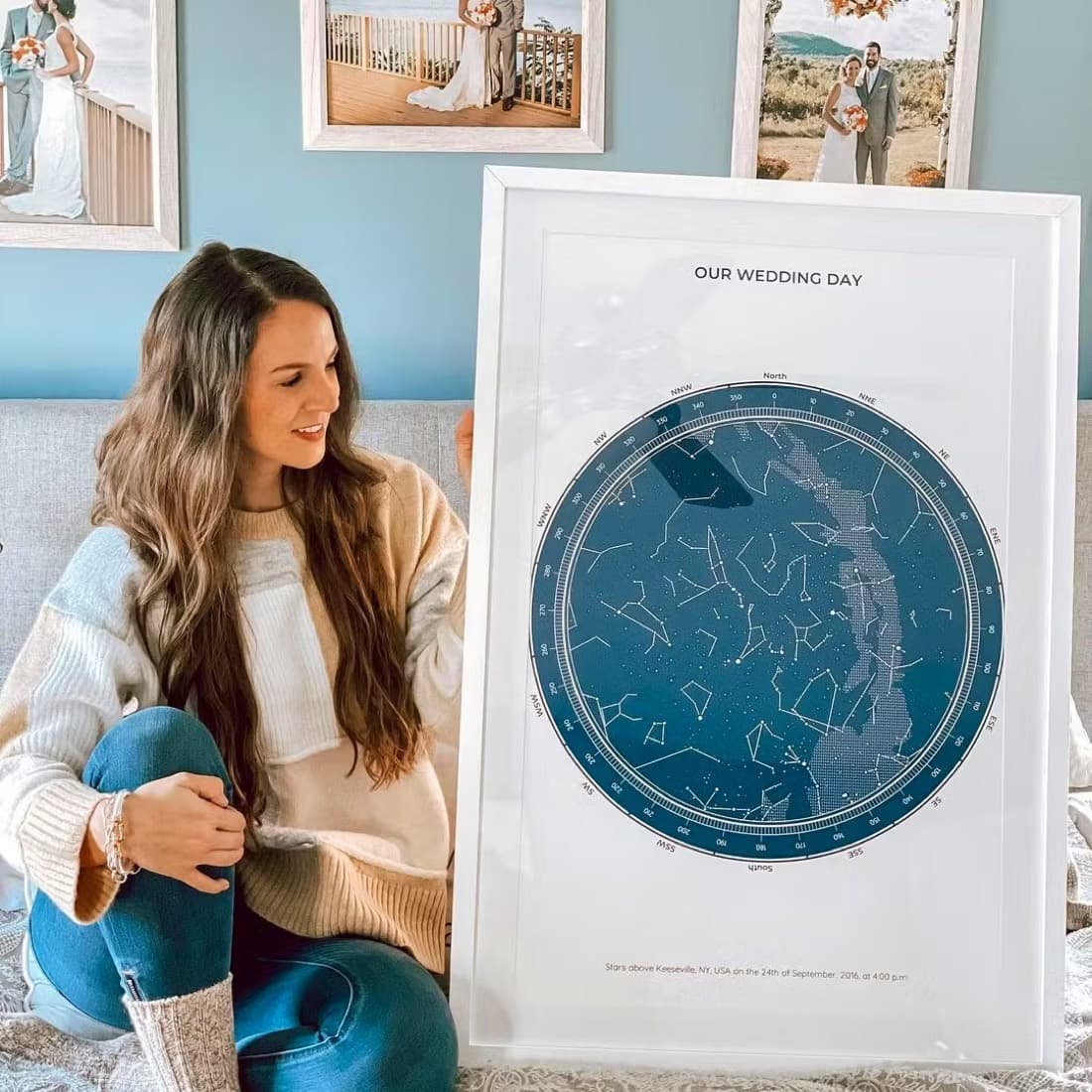 A person with their own star map